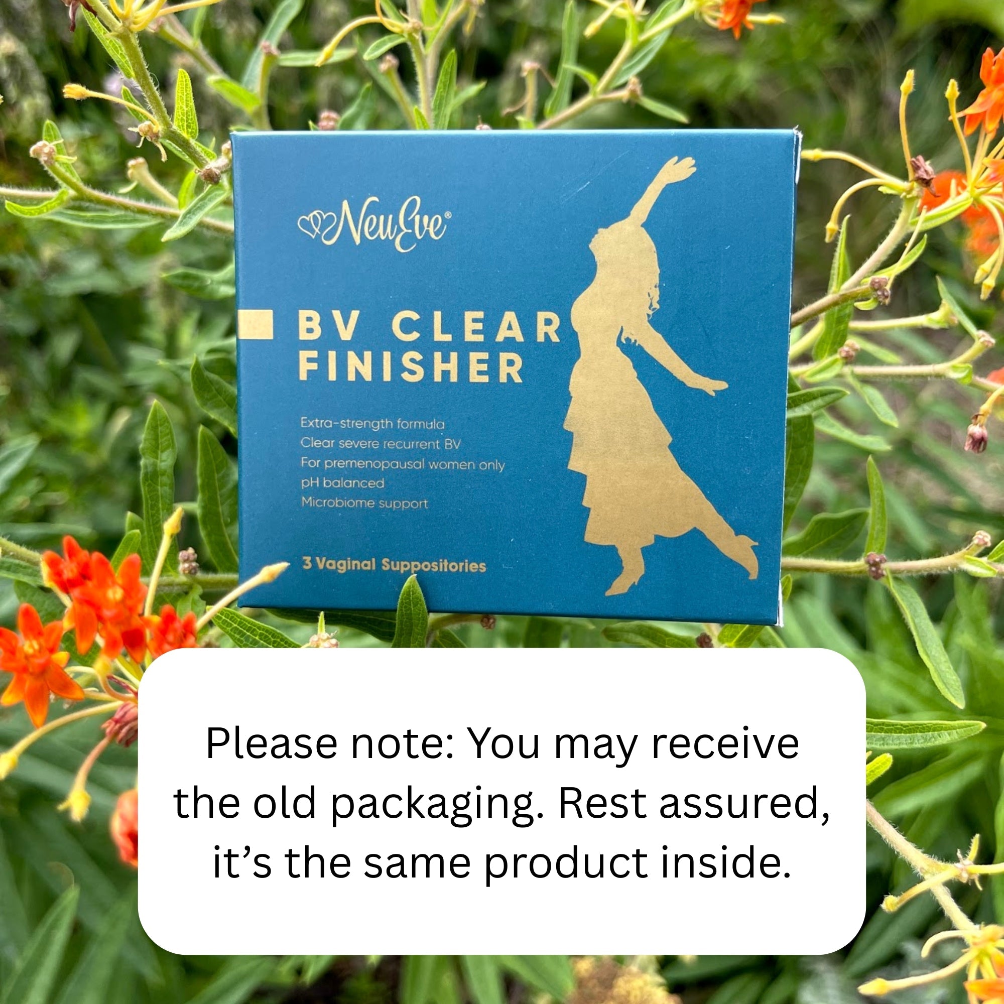 NeuEve BV Clear Finisher | Natural Vaginal Suppository for Stubborn BV