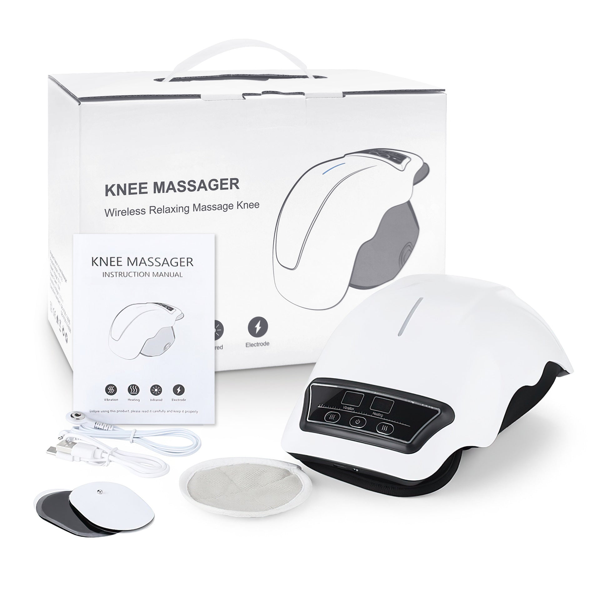 KneeRelief Pro — Heated Knee Massager with Red Light Therapy