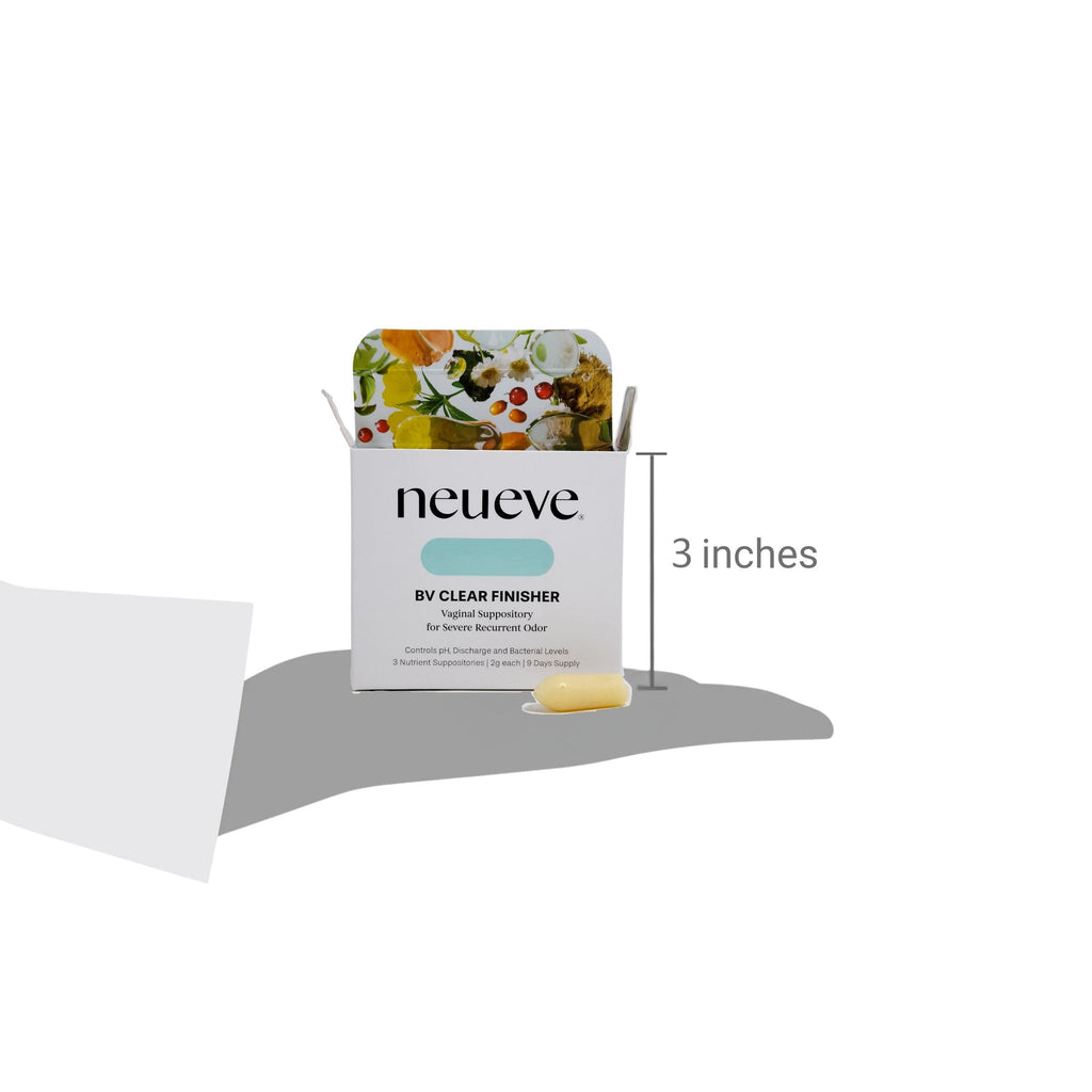 NeuEve BV Clear Finisher | Natural Vaginal Suppository for Stubborn BV