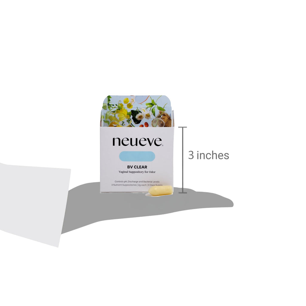 NeuEve BV Clear | Natural Vaginal Suppository for Bacterial Vaginosis