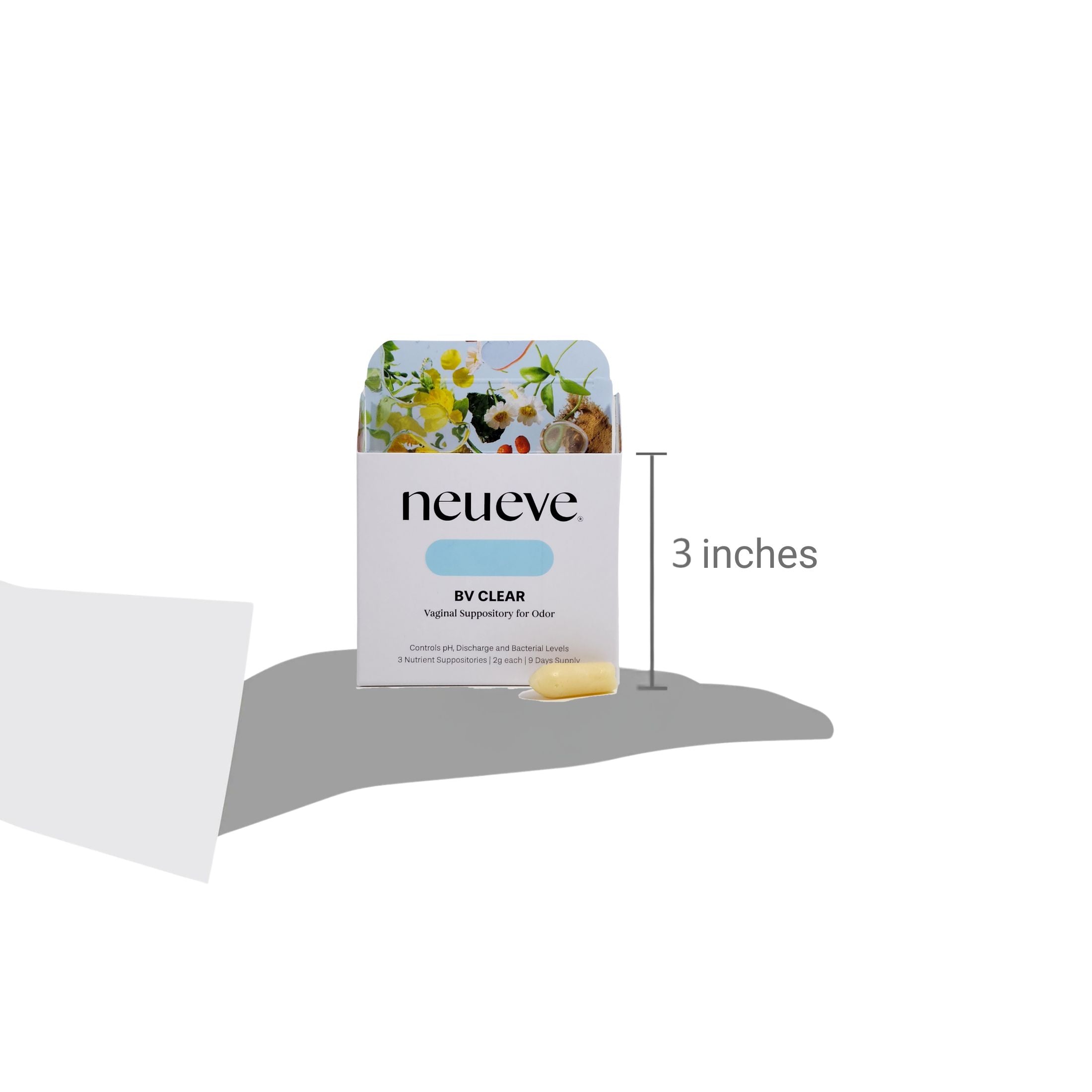 NeuEve BV Clear | Natural Vaginal Suppository for Bacterial Vaginosis