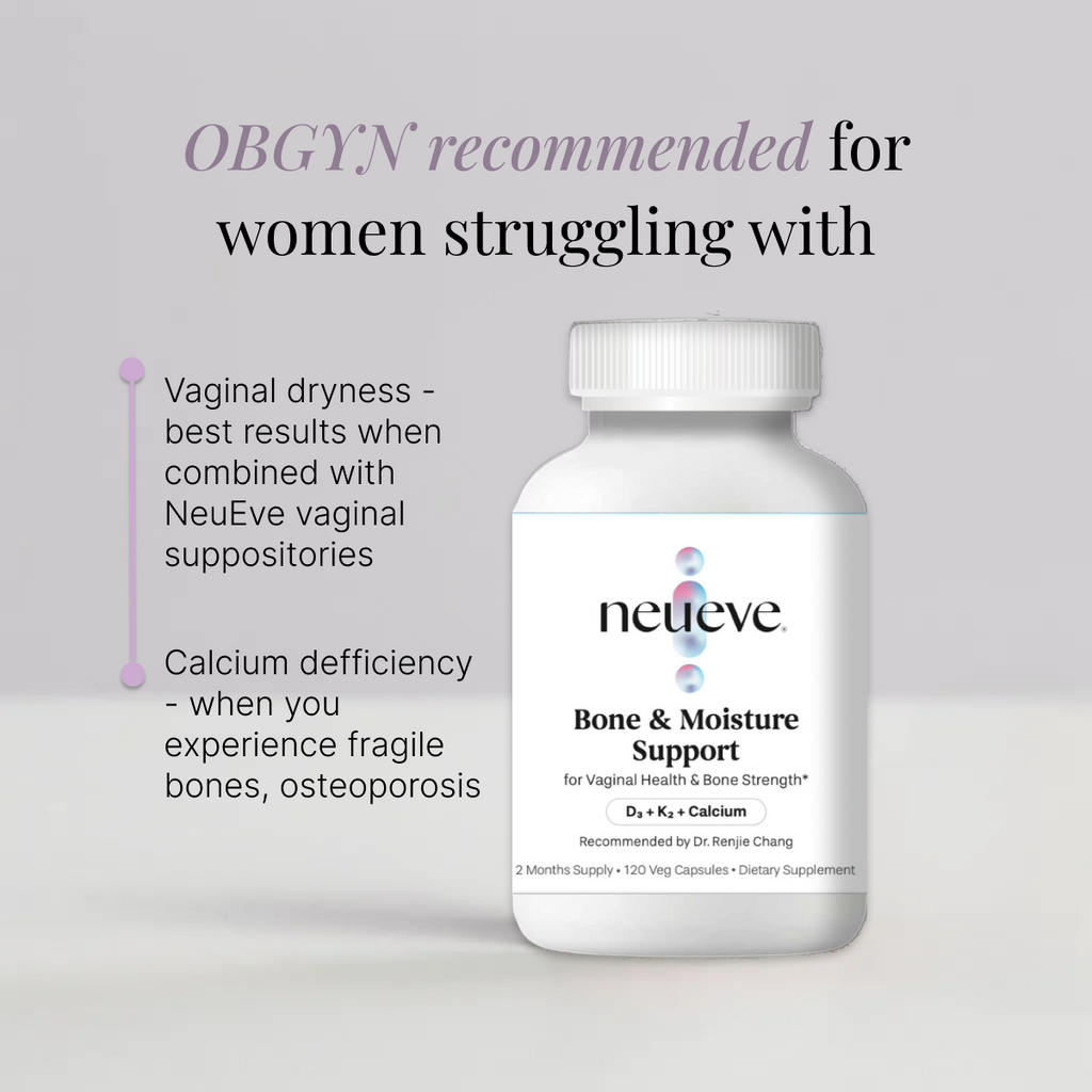 NeuEve Bone Support | Calcium, D3 & K2 Supplement for Bone & Vaginal Health