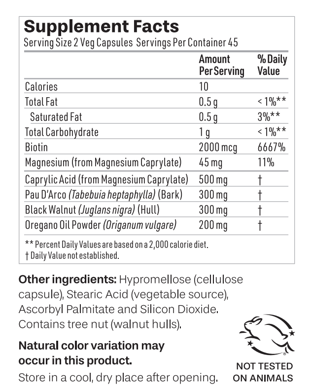 NeuEve Yeast Reset | Natural Antifungal Supplement for Recurrent Yeast Infections