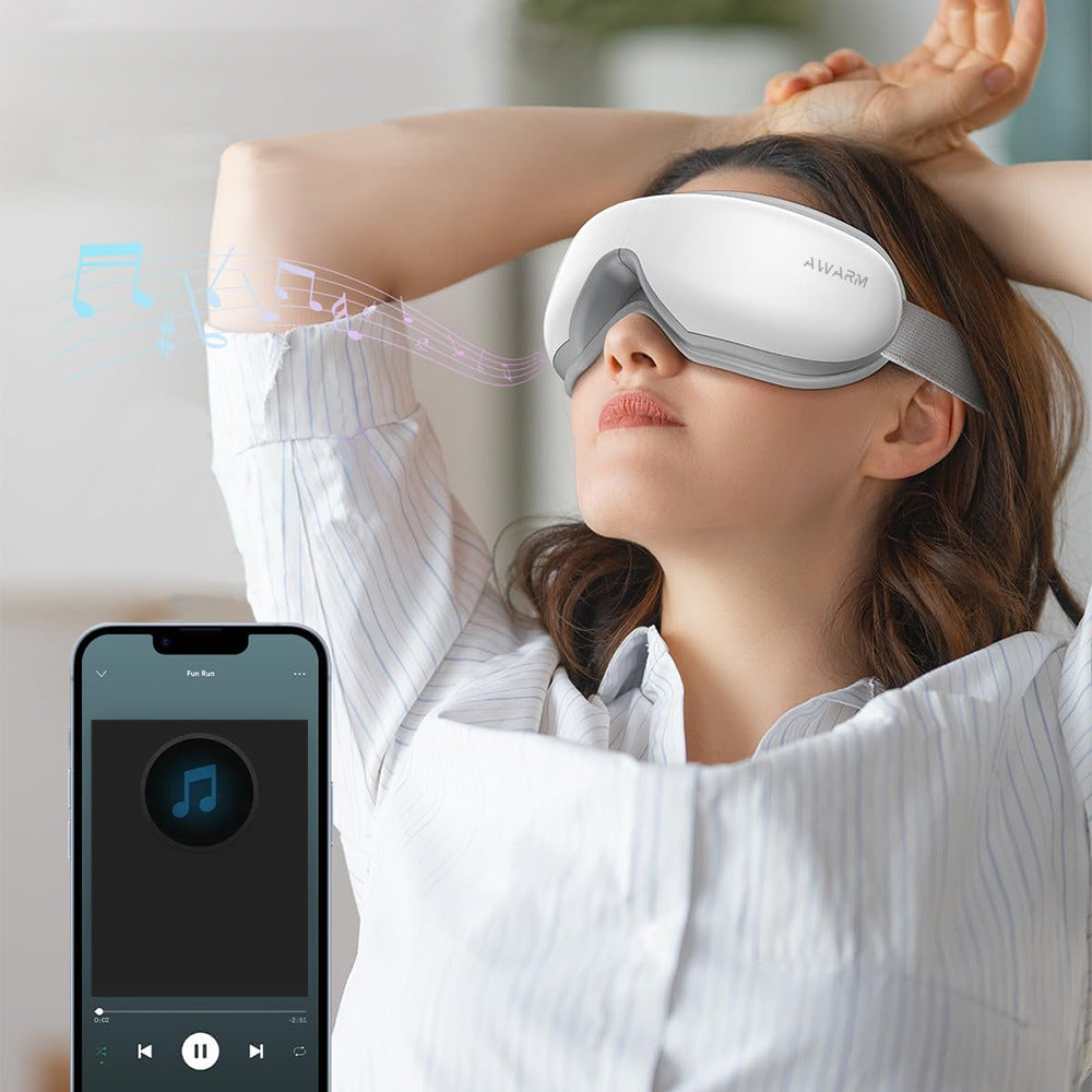 EyeUnwind Eye Massager — Heat, Compression & Bluetooth Relief