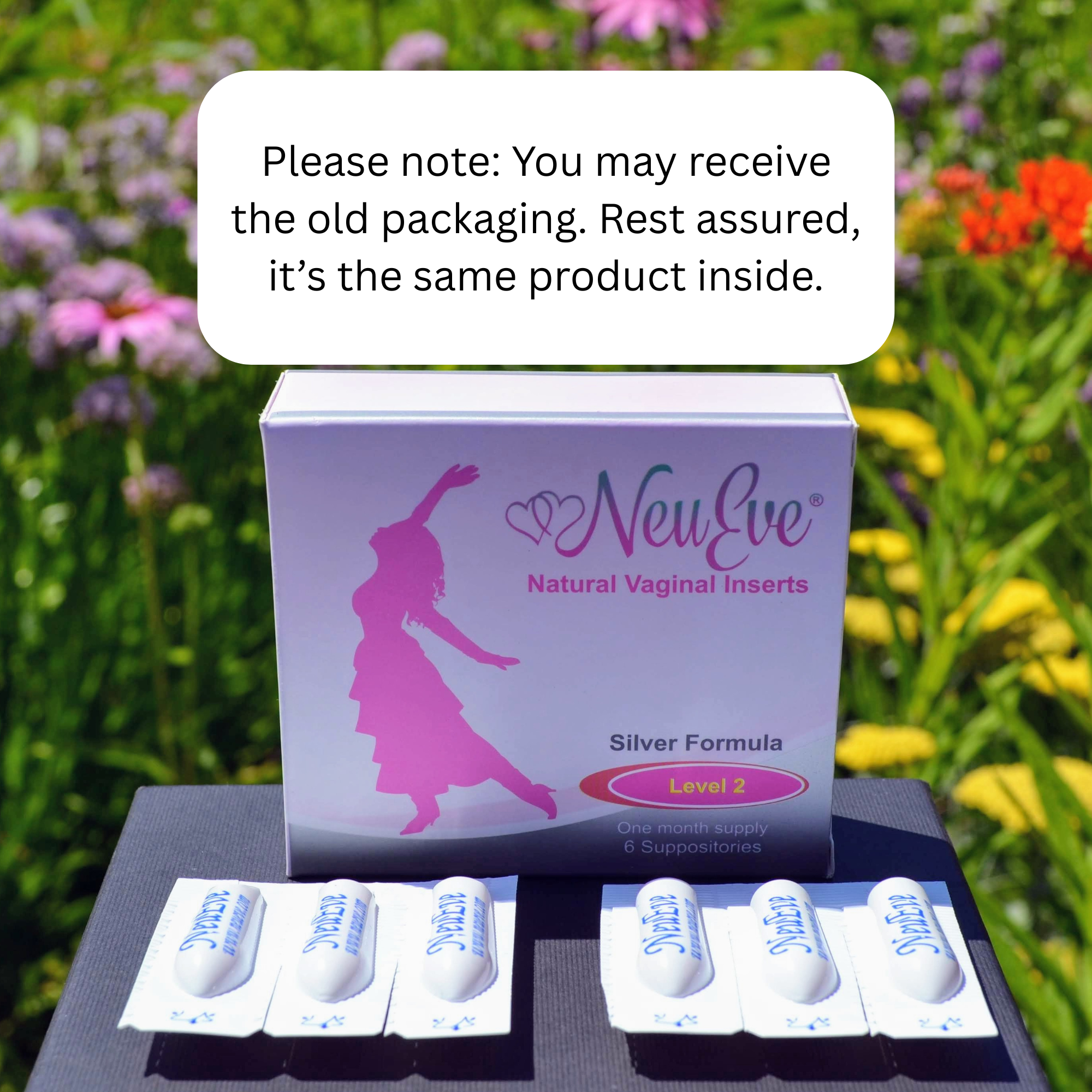 NeuEve Silver | Natural Vaginal Suppository for Dryness & Discomfort