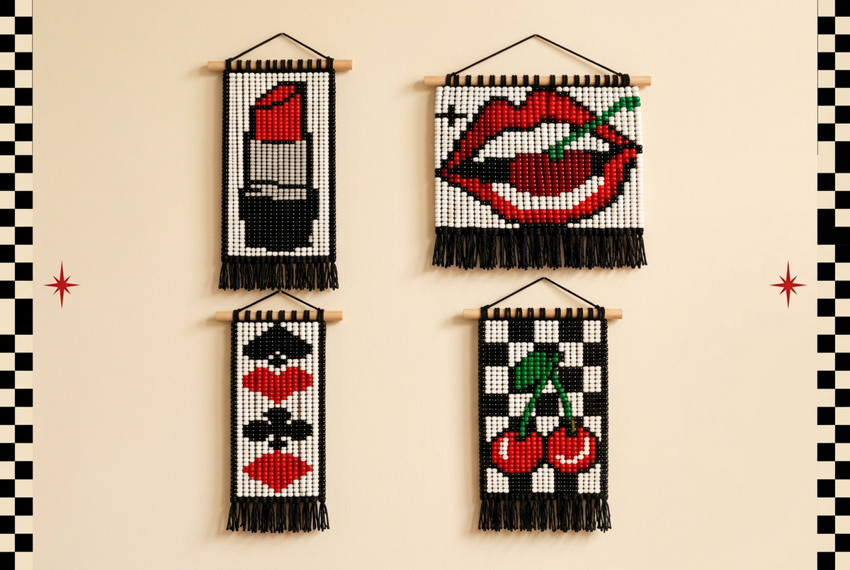 Clean Rockabilly tapestry display for the landing page