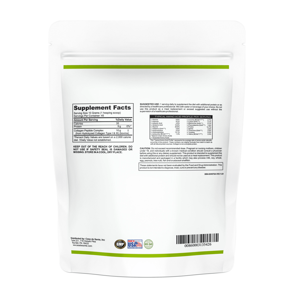 Elemental Collagen Peptides — Unflavored | Hair, Skin & Joint Support