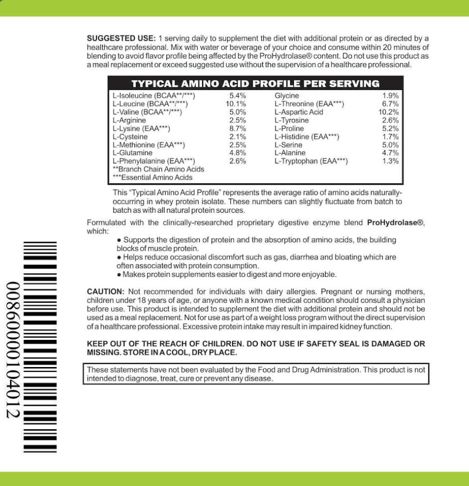 Elemental Whey Protein Powder — Vanilla | Gut-Gentle with Digestive Enzymes