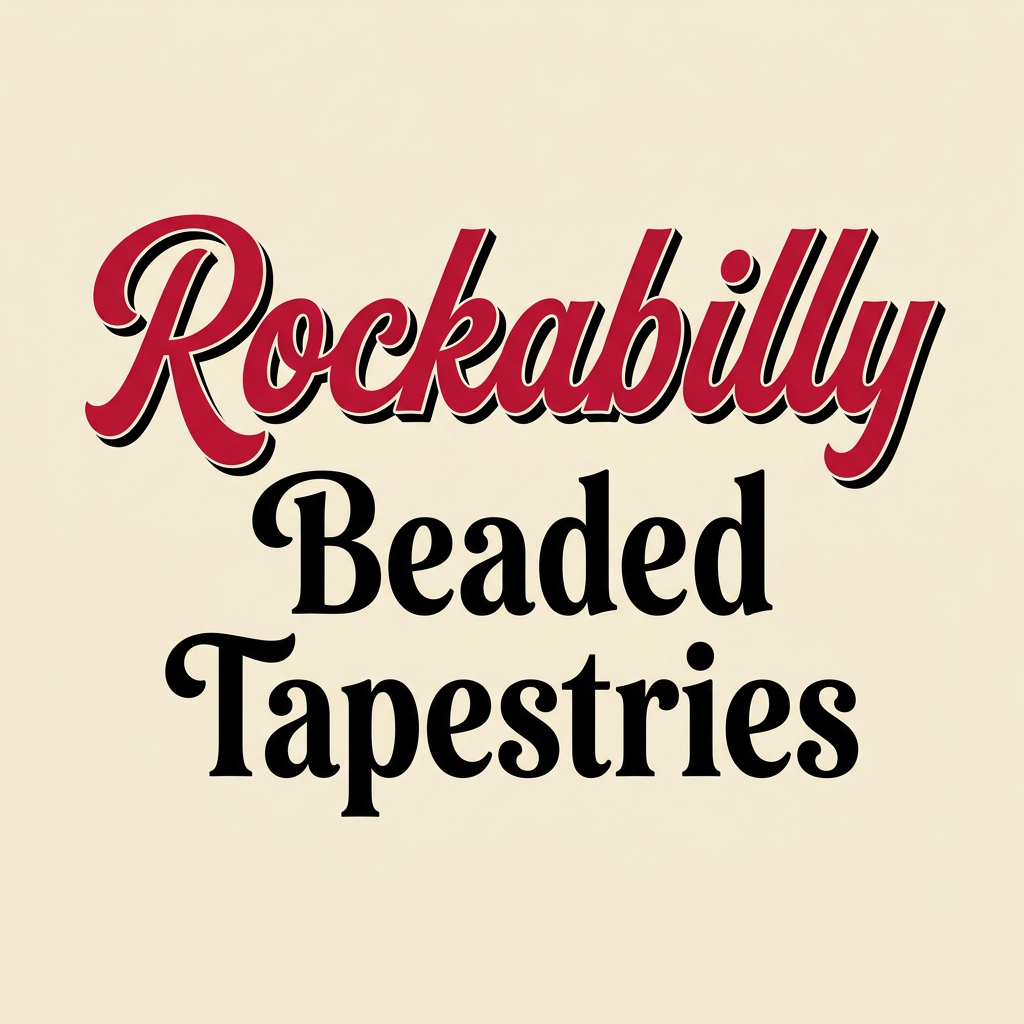 Rockabilly Beaded Tapestries text graphic